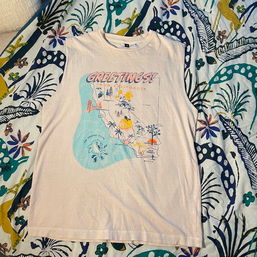 H&M California map muscle tee SOLD OUT EDITION